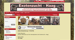 Desktop Screenshot of exotenzucht-haag.de