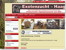Tablet Screenshot of exotenzucht-haag.de